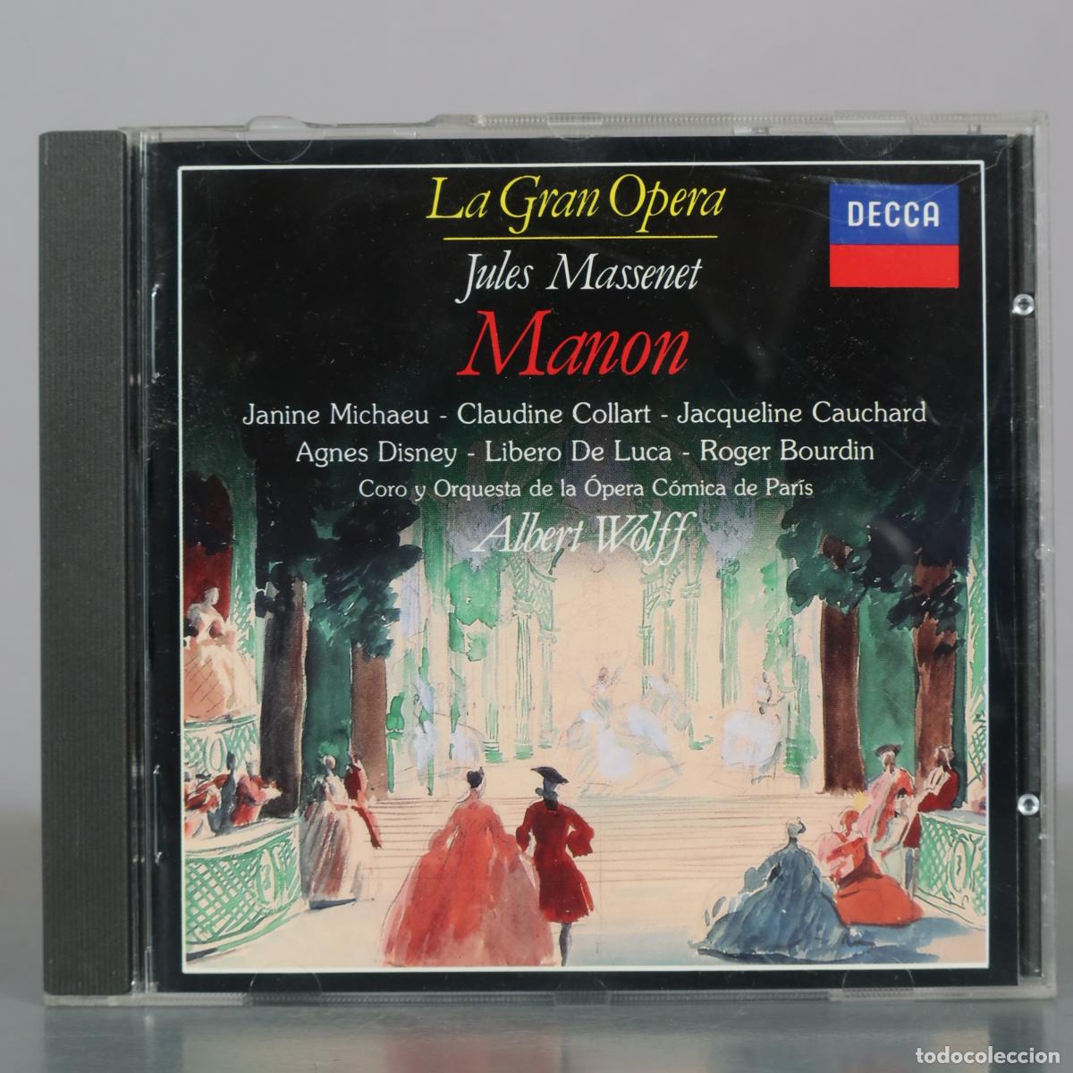 CDs de m&uacute;sica: CD. Manon - Jules Massenet - Janine Michaeu, Claudine Collart, Jacqueline Cauchard, Agnes Disney,