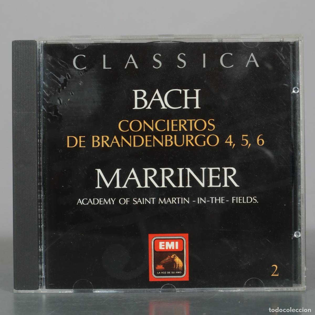 CDs de m&uacute;sica: CD. Conciertos de Brandenburgo 4, 5, 6 - Johann Sebastian Bach - Marriner - Academy of Saint