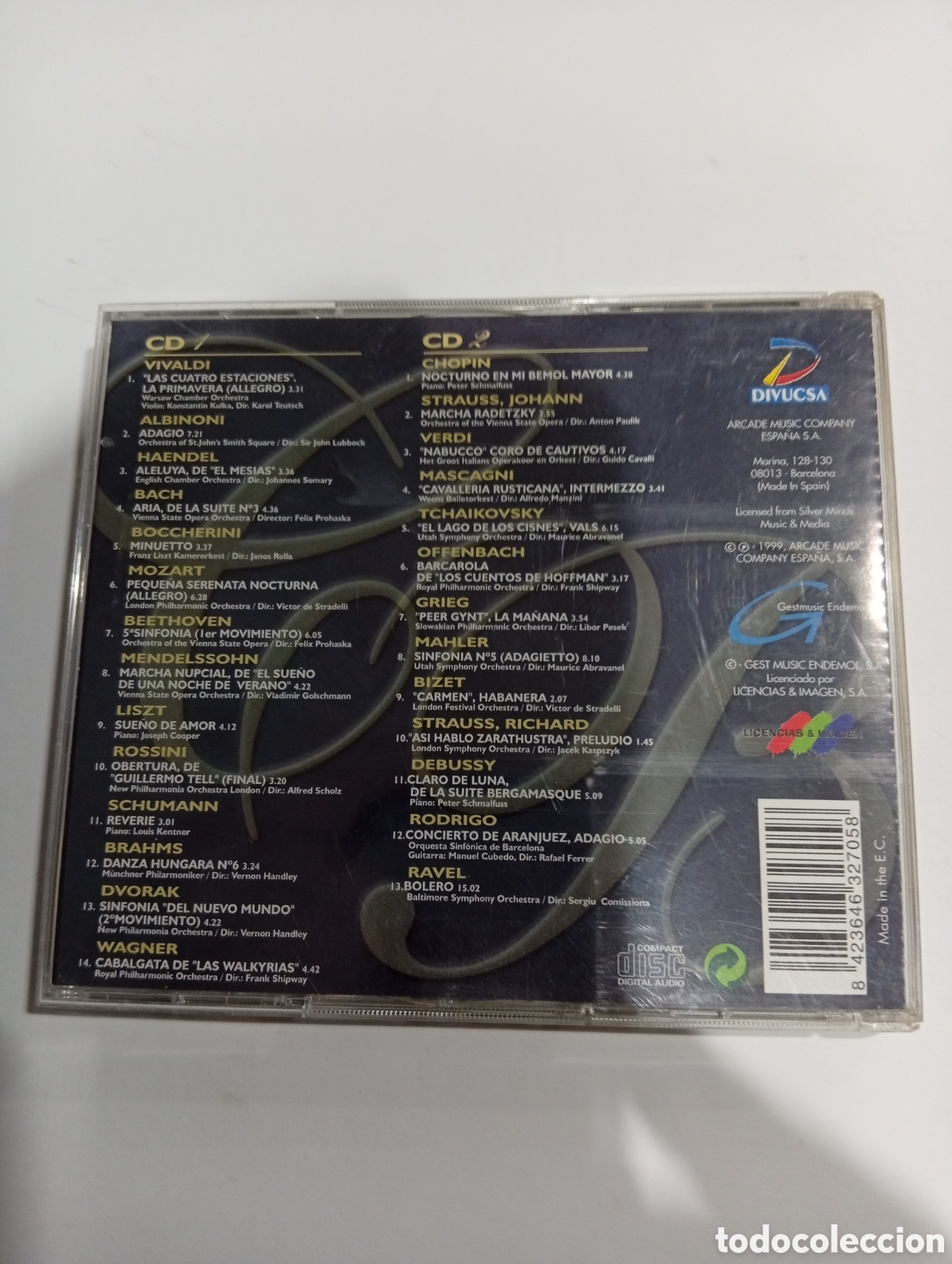 CDs de m&uacute;sica: Alta tensi&oacute;n presenta Cl&aacute;sicos B&aacute;sicos 2 CD - Foto 2