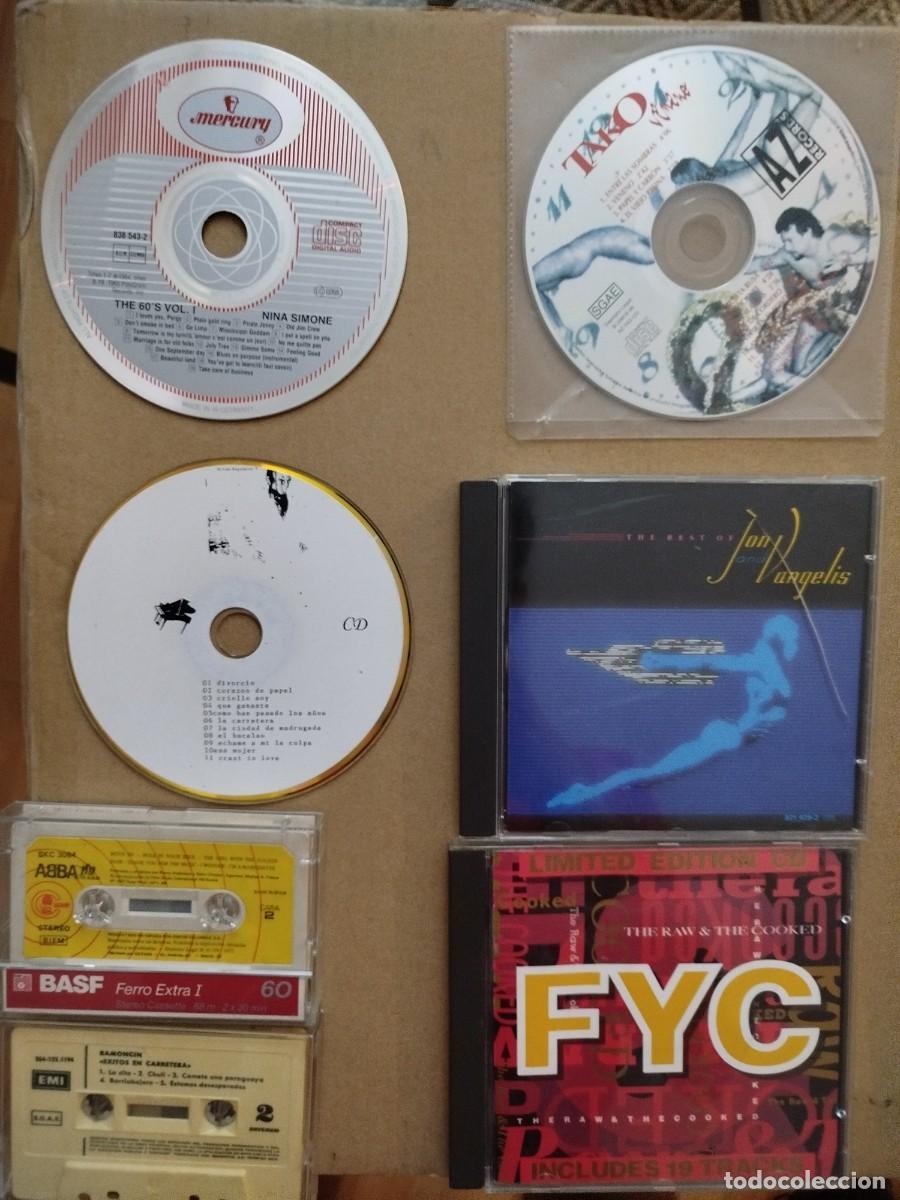 CDs de m&uacute;sica: Lote 5 CD s originales Vangelis Nina Simone Tako Julio Iglesias FYC y dos casettes Abba y Ramonc&iacute;b