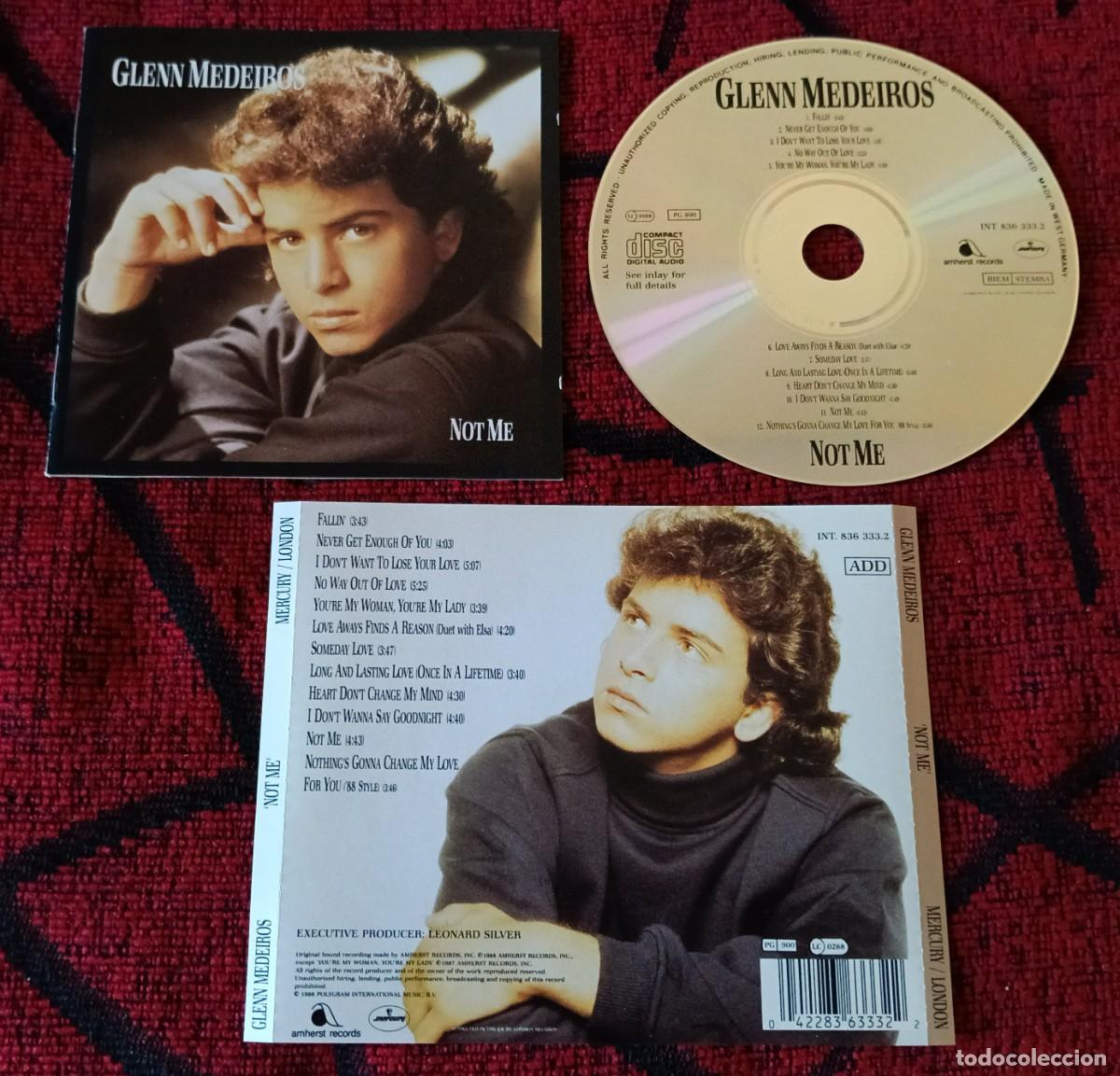CDs de m&uacute;sica: GLENN MEDEIROS ** Not Me ** CD ALEMANIA 1988
