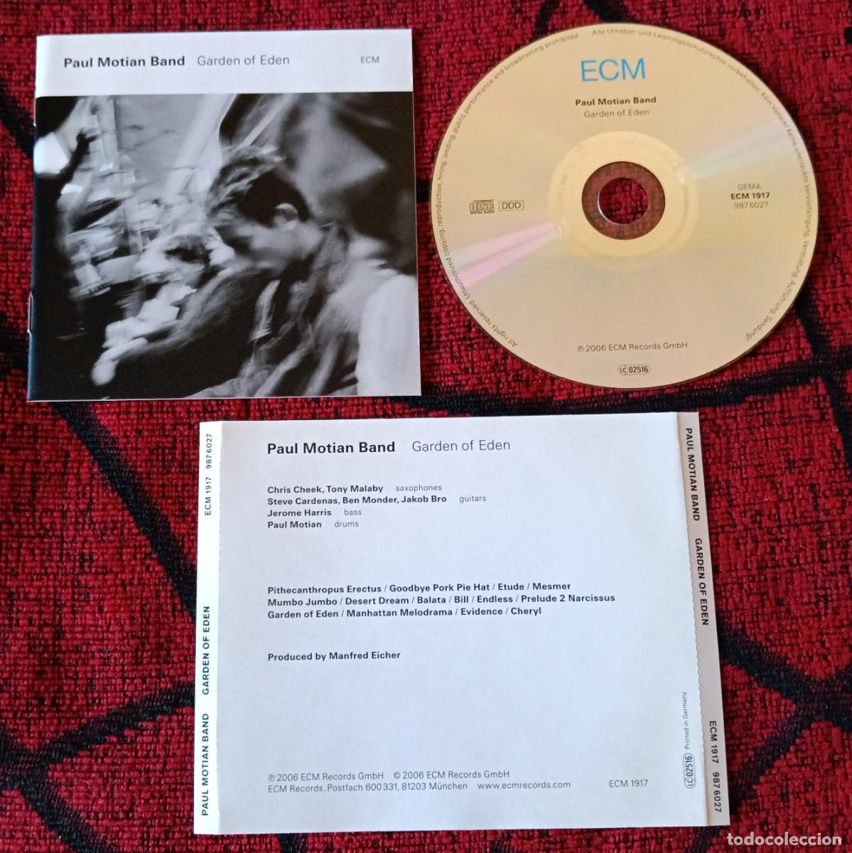 CDs de m&uacute;sica: PAUL MOTIAN BAND ** Garden Of Eden ** CD ALEMANIA 2006