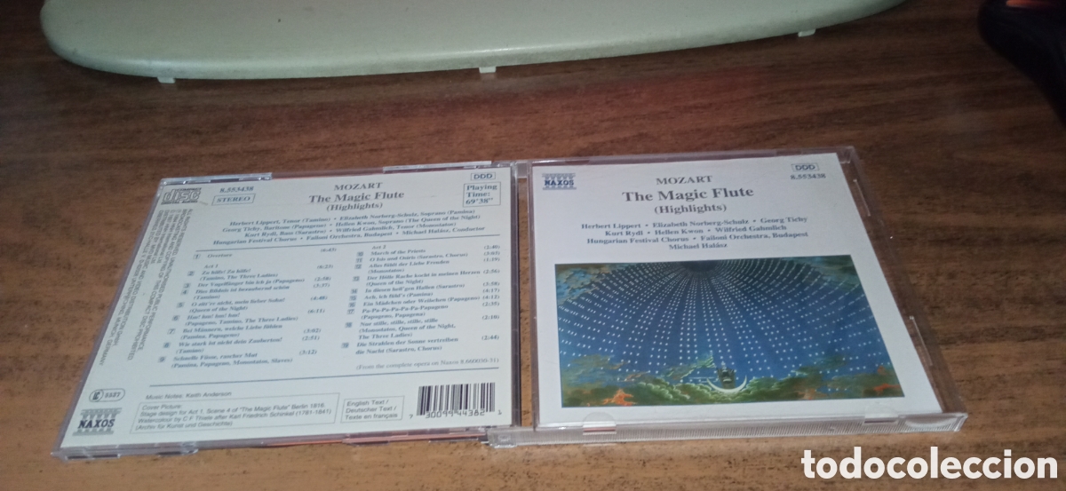 CDs de m&uacute;sica: Mozart - La Faluta M&aacute;gica (Selecci&oacute;n) Naxos 1997