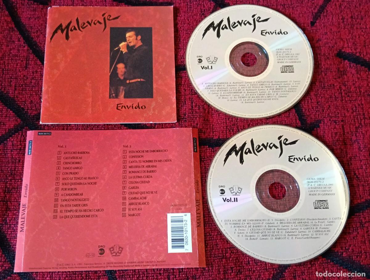 CDs de m&uacute;sica: MALEVAJE ** Envido ** CD DOBLE 1991