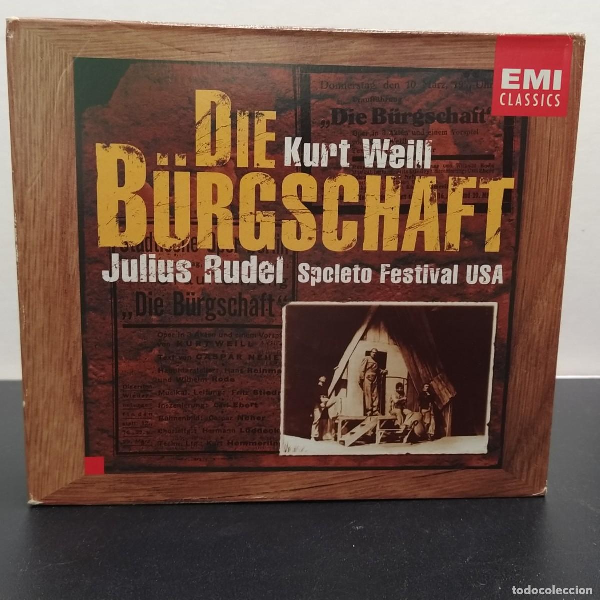 CDs de m&uacute;sica: Weill - Julius Rudel - Die B&uuml;rgschaft (2xCD)