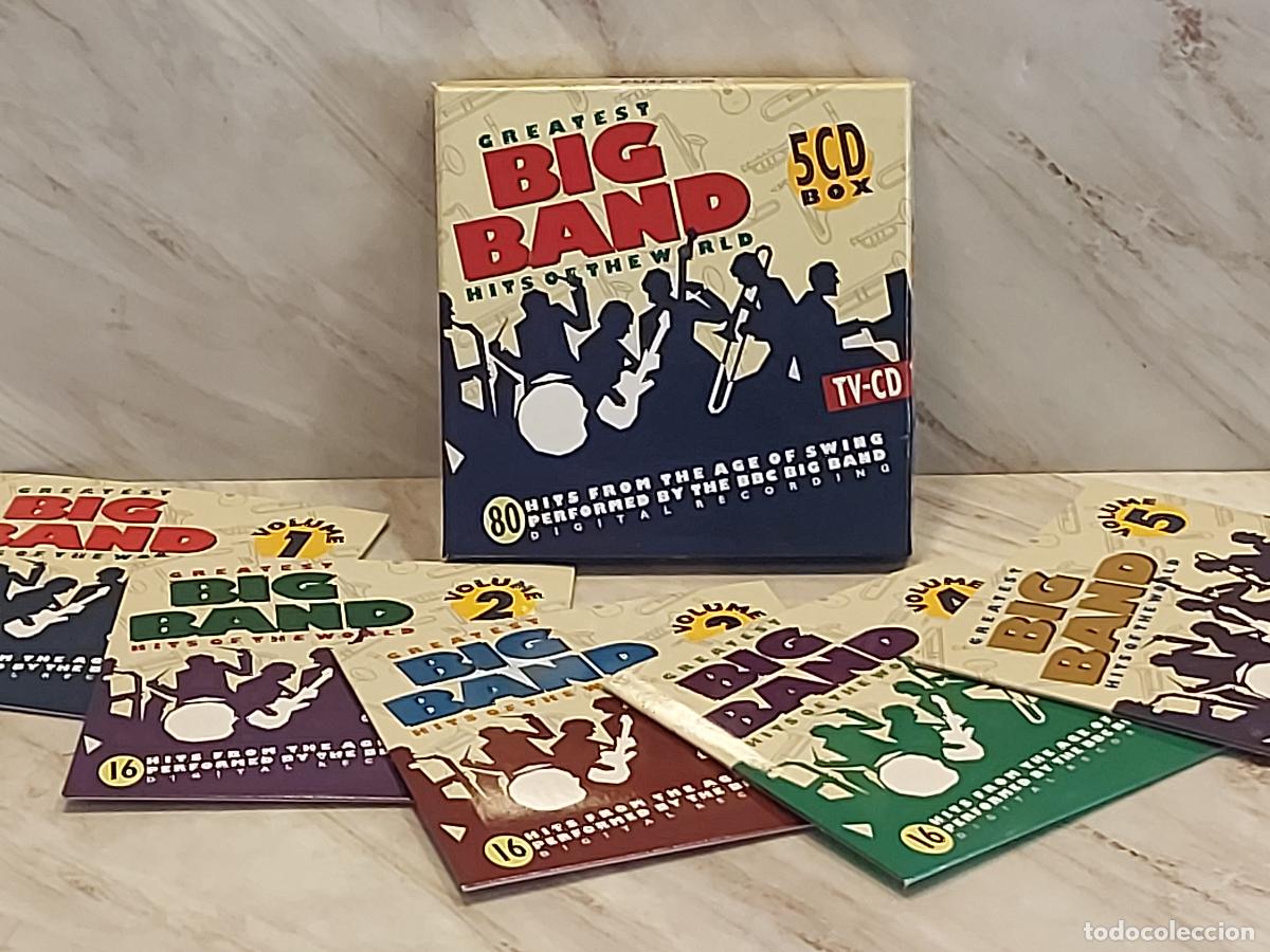 CDs de m&uacute;sica: GREATEST BIG BAND HITS OF THE WORLD | COFRE 5 CD | BBC BIG BAND | 80 TEMAS | LUJO