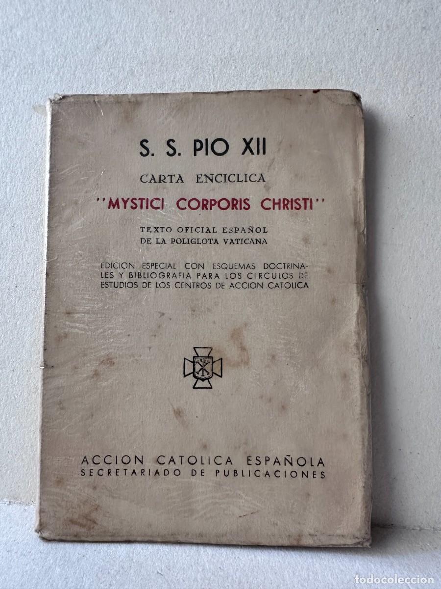 CDs de m&uacute;sica: S. S. P&Igrave;O XII - Carta Enc&igrave;clica - &rdquo;Mystici Corporis Christi&rdquo;