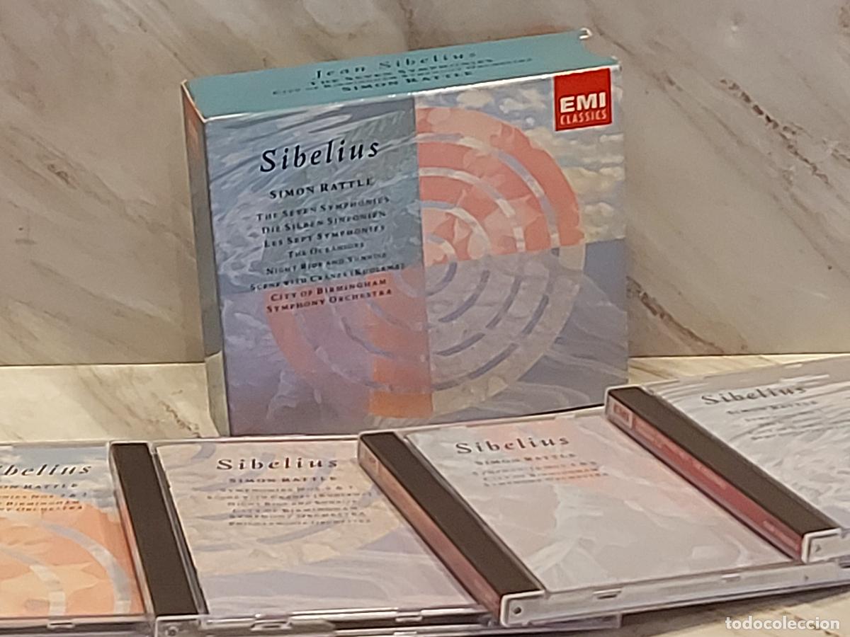 CDs de m&uacute;sica: SIBELIUS | LAS 7 SINFON&Iacute;AS | SIMON RATTLE | CITY OF BIRMINGHAM SYMPHONY ORCHESTRA | 4 CD | EMI 1991