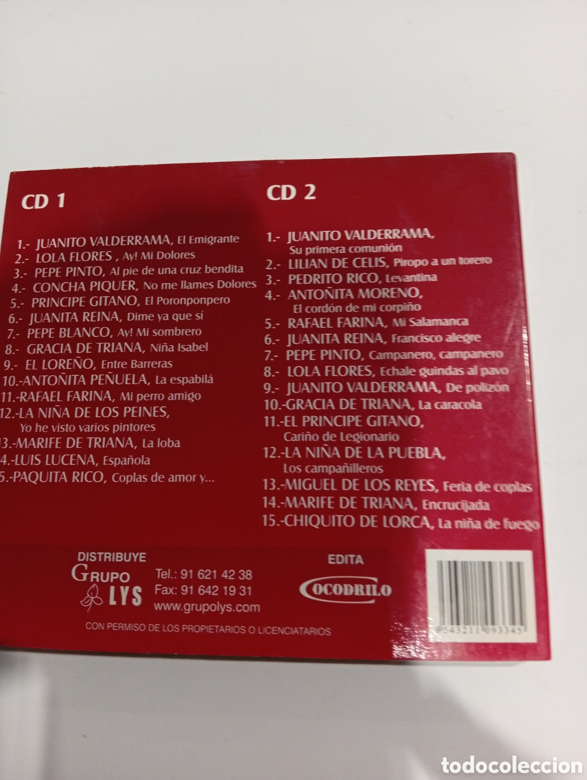 CDs de m&uacute;sica: Antolog&iacute;a de la Copla vol.1 Doble CD - Foto 2