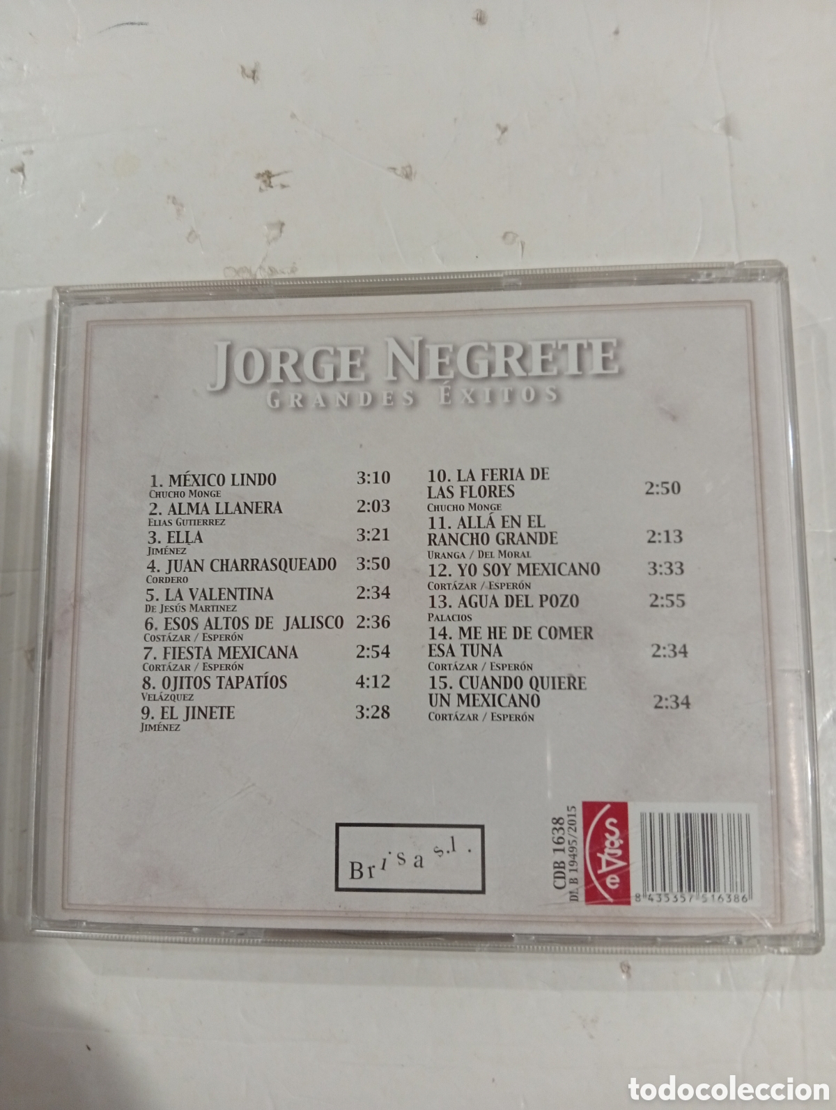 CDs de m&uacute;sica: Jorge Negrete Grandes &eacute;xitos - Foto 2