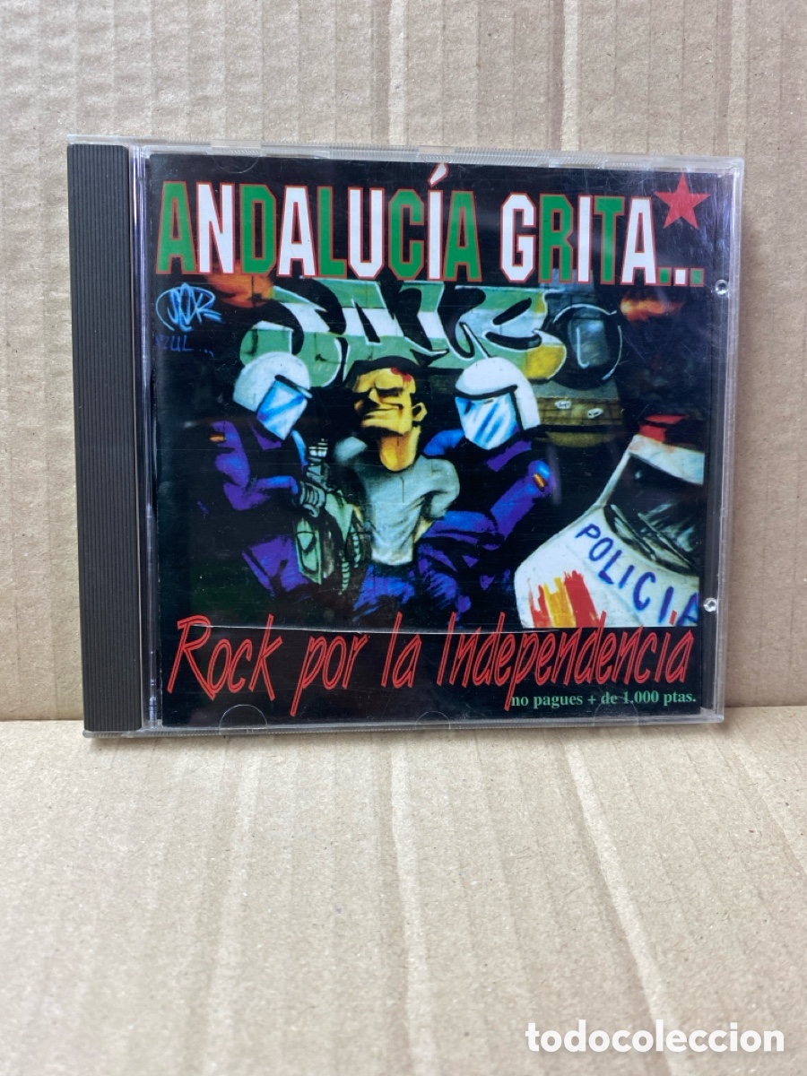 CDs de m&uacute;sica: CD JALEO! ANDALUC&Iacute;A GRITA. ROCK POR LA INDEPENDENCIA.