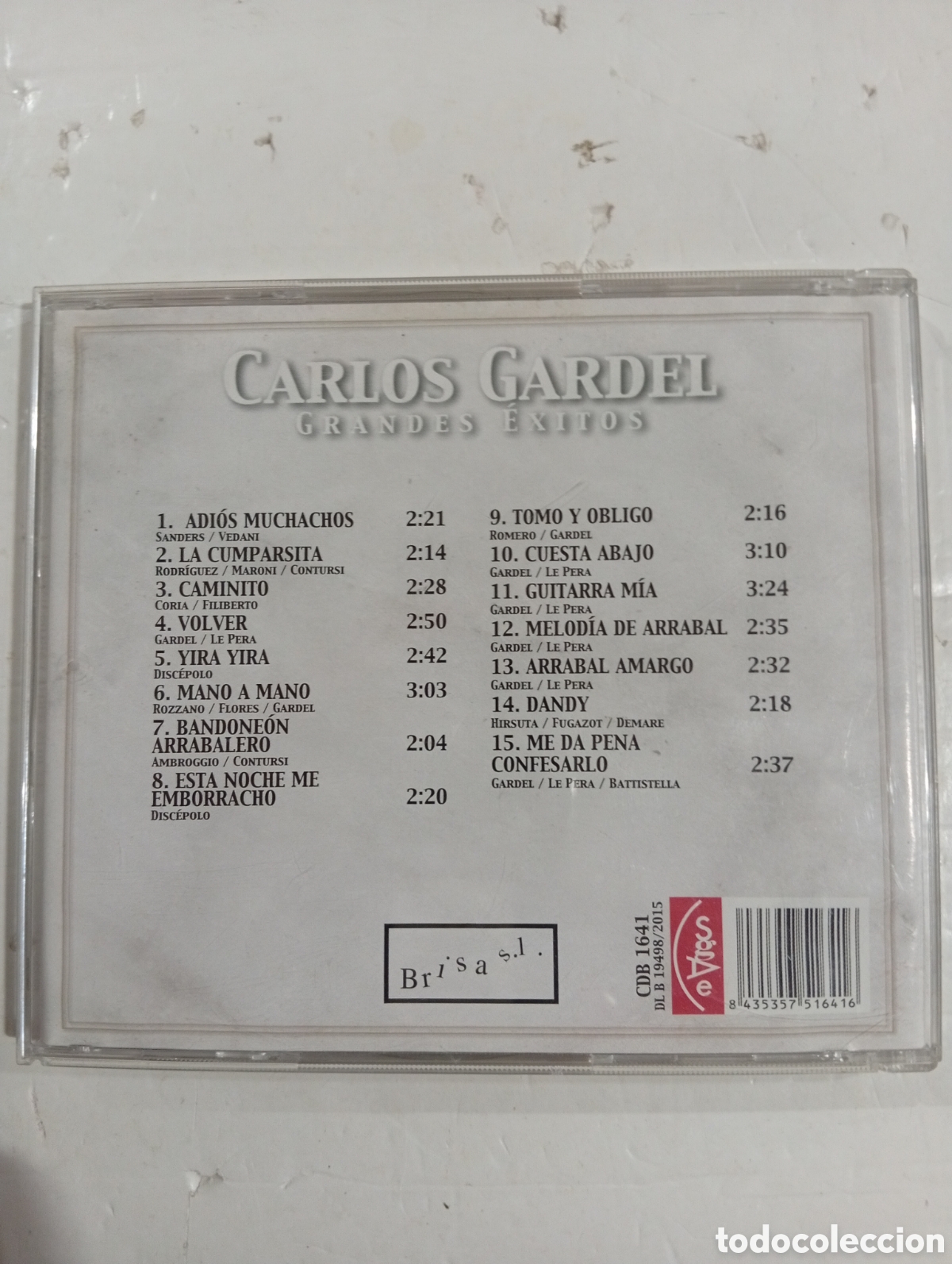 CDs de m&uacute;sica: Carlos Gardel Grandes &eacute;xitos - Foto 2