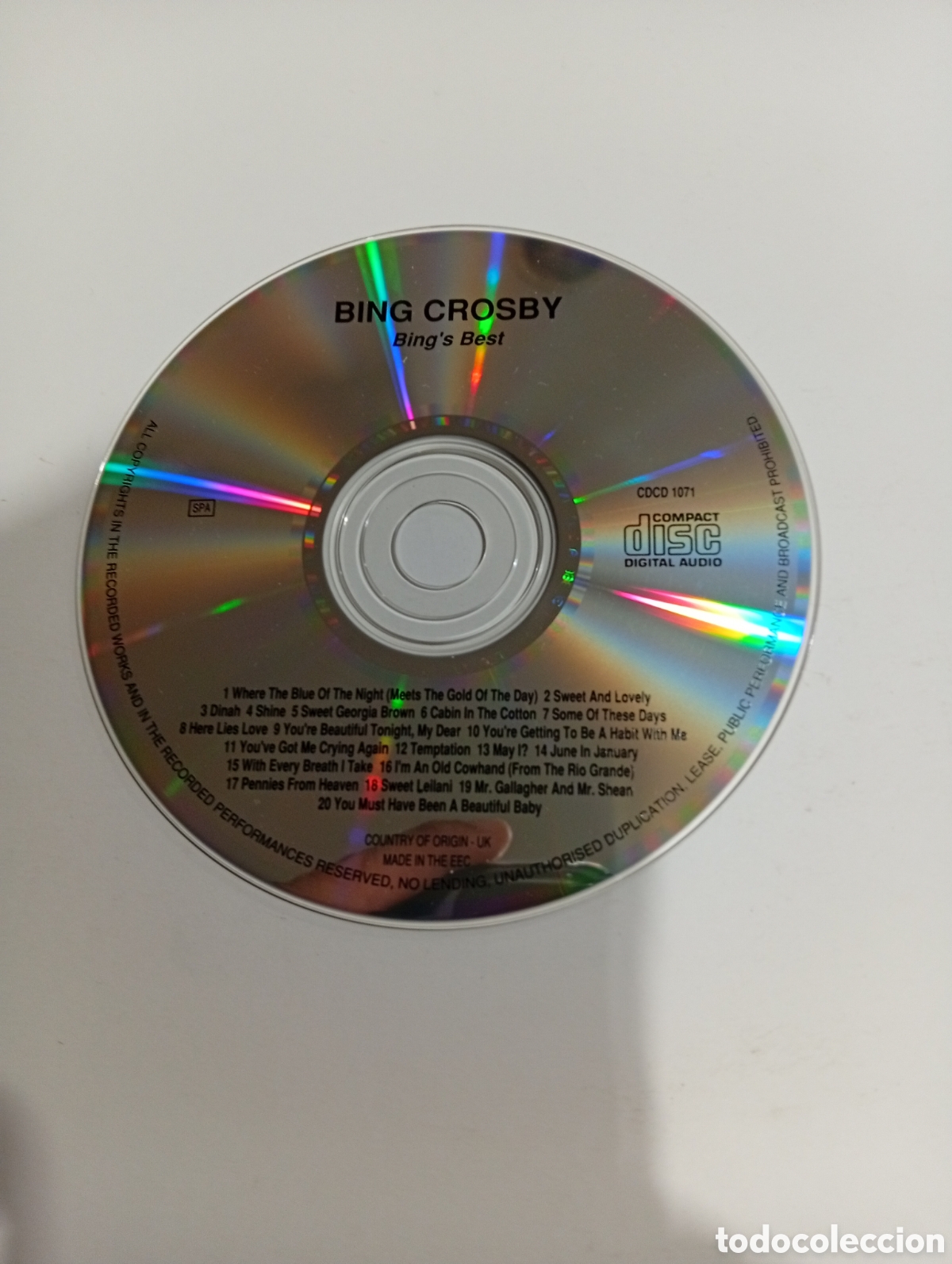 CDs de m&uacute;sica: Bing Crosby Bings Best - Foto 3