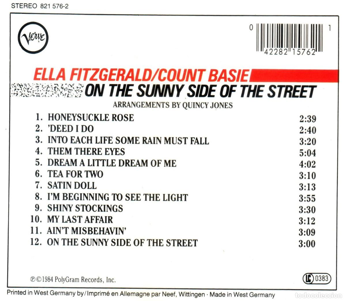 CDs de m&uacute;sica: ELLA FITZGERALD & COUNT BASIE. CD. - Foto 2