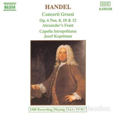 CDs de m&uacute;sica: Handel: Concerti Grossi Op. 6 Nos. 8, 10 & 12- 4891030501584