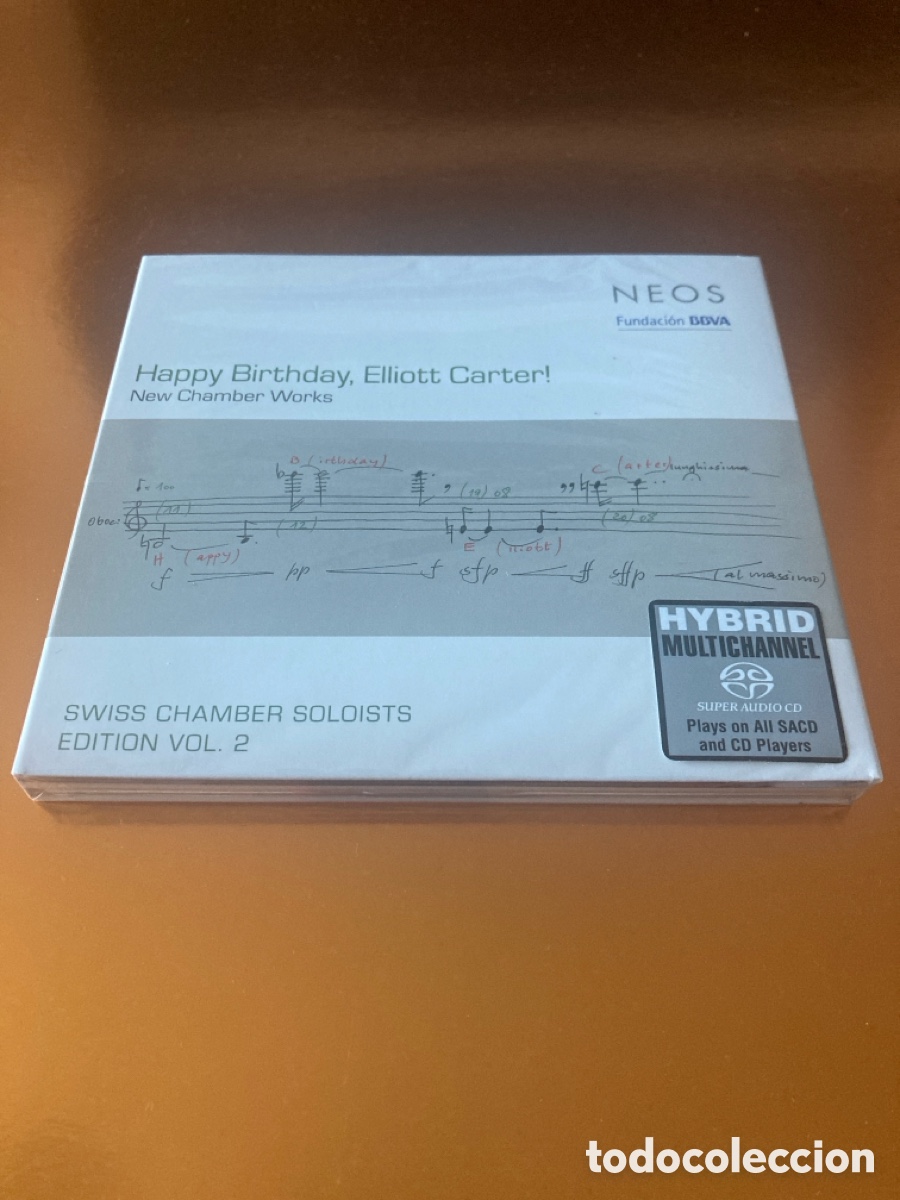 CDs de m&uacute;sica: Happy Birthday, Elliott Carter! (SACD H&iacute;brido) - Swiss Chamber Soloists Vol 2 - Sello NEOS 10816