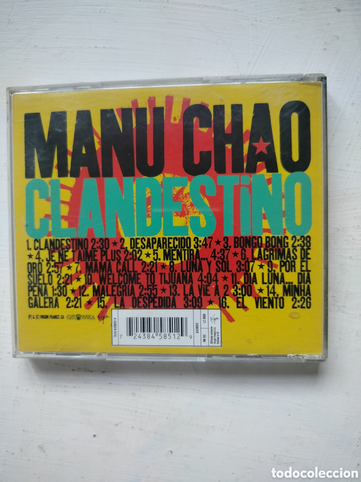 CDs de m&uacute;sica: Manu Chao CD Clandestino - Foto 2