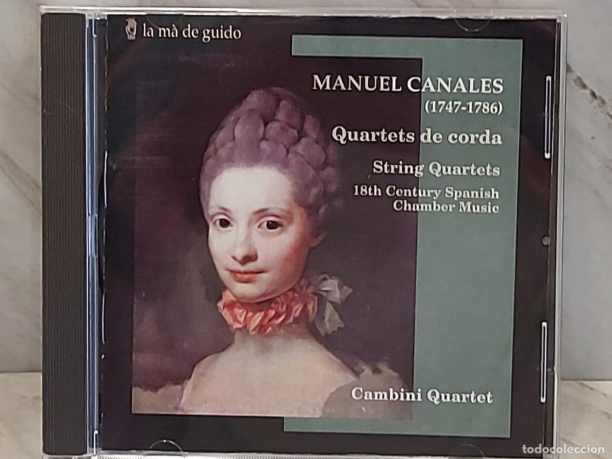 CDs de m&uacute;sica: MANUEL CANALES | CUARTETOS DE CUERDA | CAMBINI QUARTET | CD-LA M&Agrave; DE GUIDO-2000 | DE LUJO