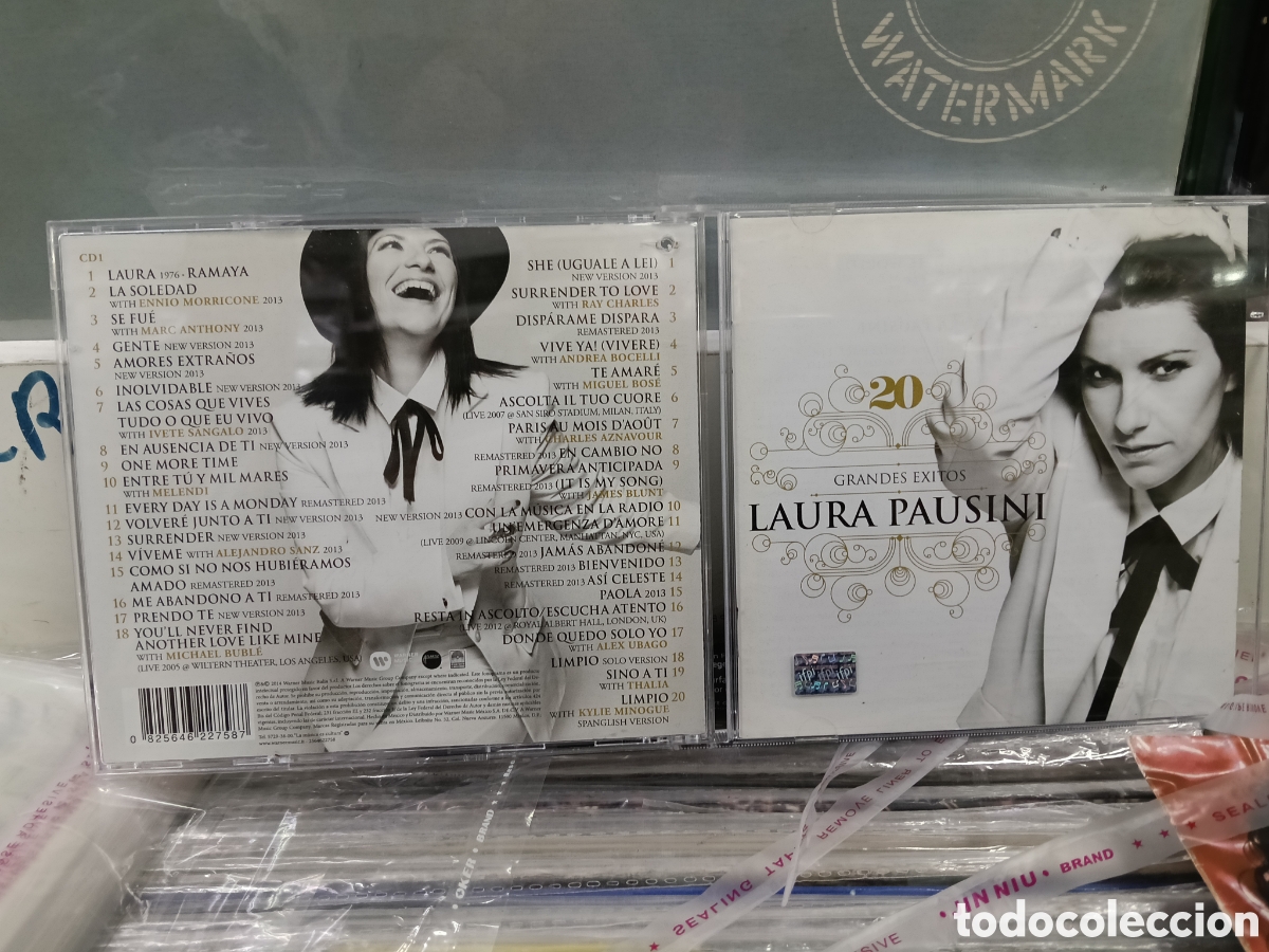 CDs de m&uacute;sica: Laura Pausini doble CD 20 grandes &eacute;xitos M&eacute;xico 2014