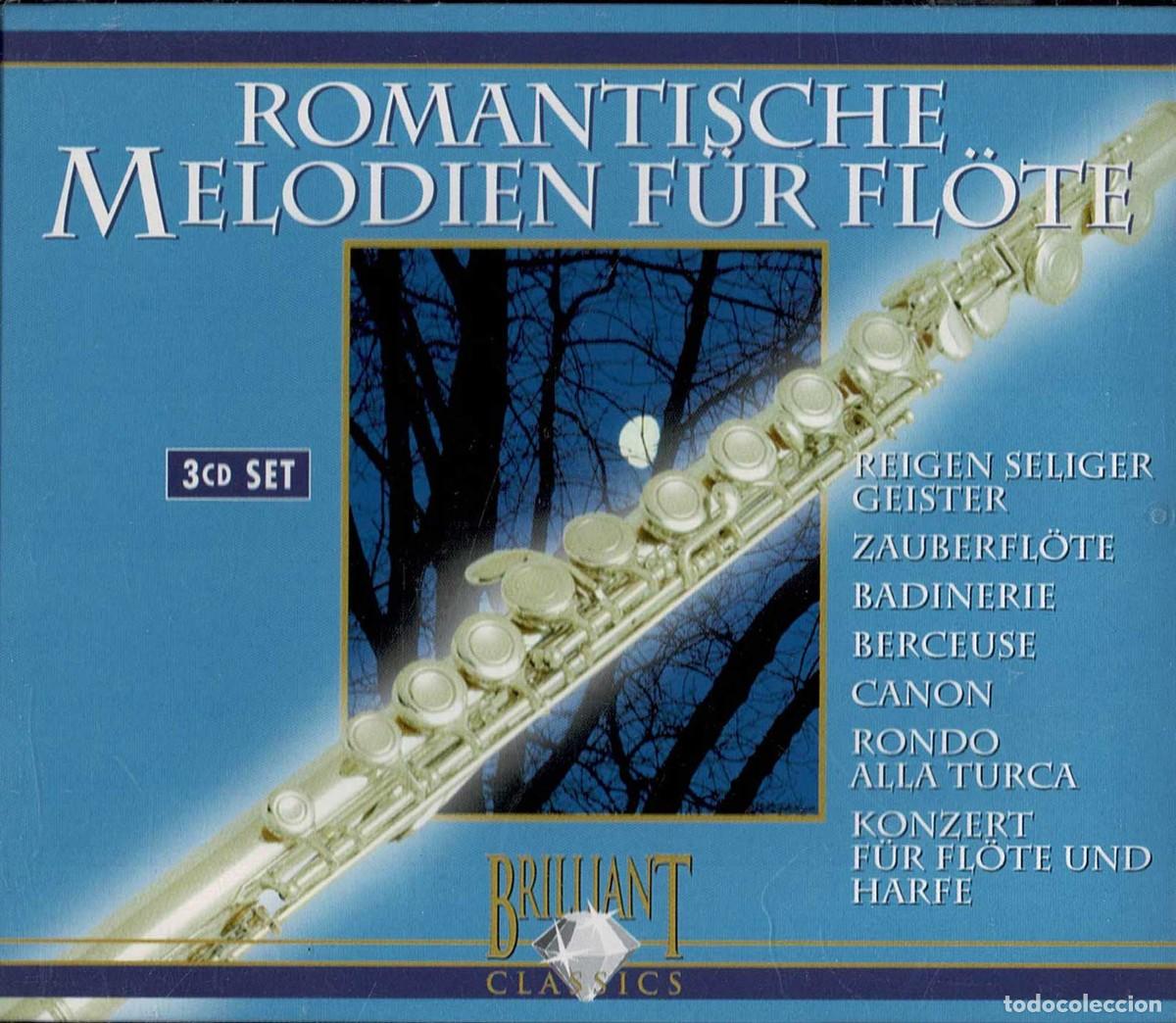 CDs de m&uacute;sica: Romantische Melodien F&uuml;r Fl&ouml;te. 3 x CD