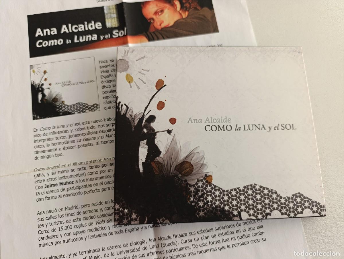 CDs de m&uacute;sica: ANA ALCAIDE 'Como La Luna Y El Sol' CD &Aacute;lbum 2007 m&uacute;sica tradicional folk sefard&iacute; polska sueca