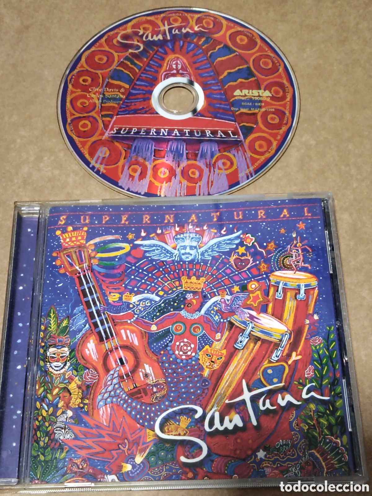 CDs de m&uacute;sica: &aacute;lbum &rdquo;Supernatural&rdquo; de Santana
