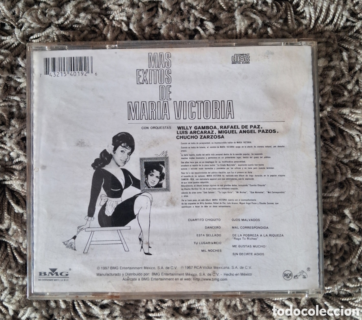 CDs de m&uacute;sica: ...Mas &eacute;xitos de Mar&iacute;a Victoria Cd - Foto 3