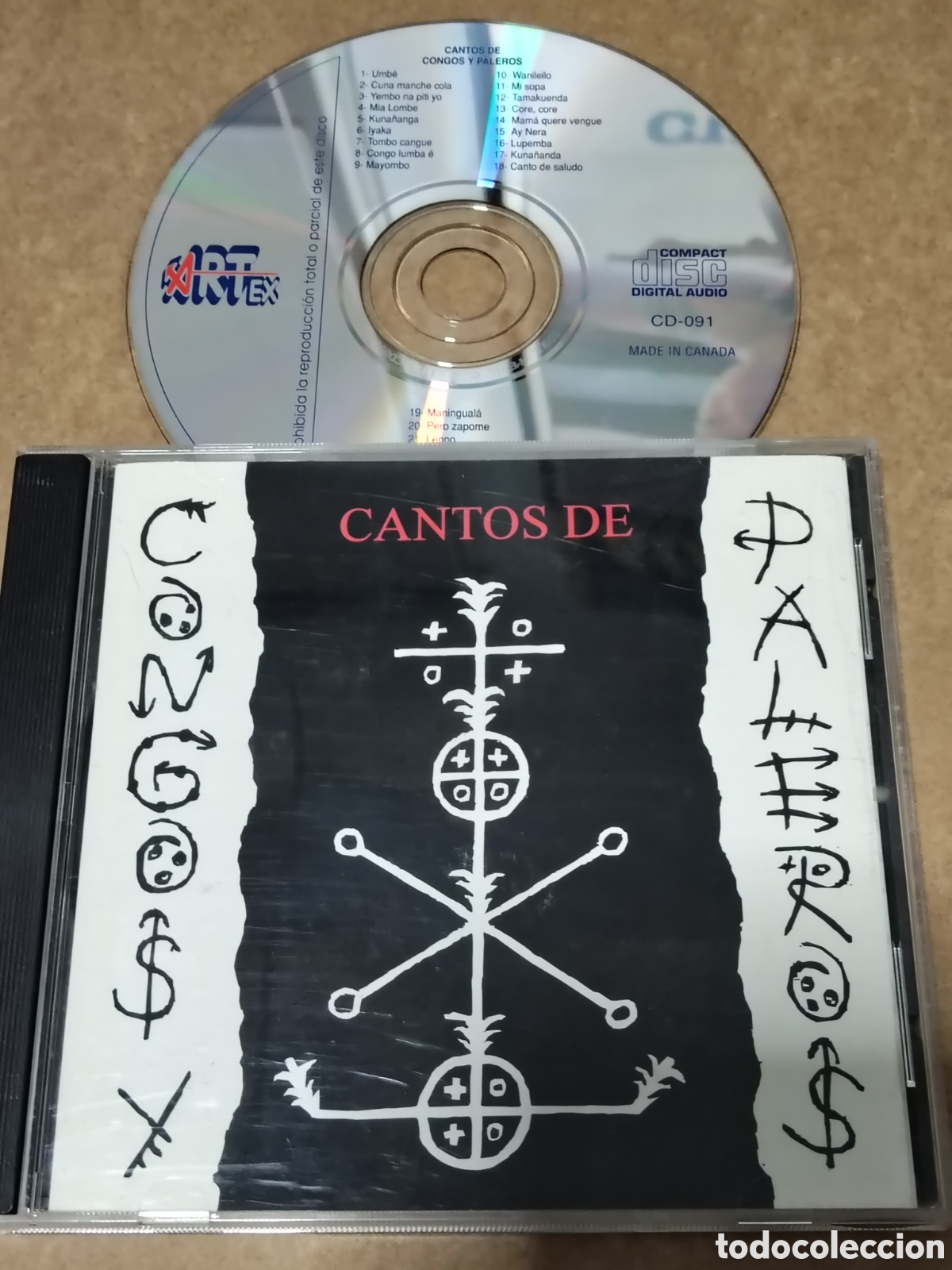 CDs de m&uacute;sica: Cantos de Congos y Paleros - Foto 1
