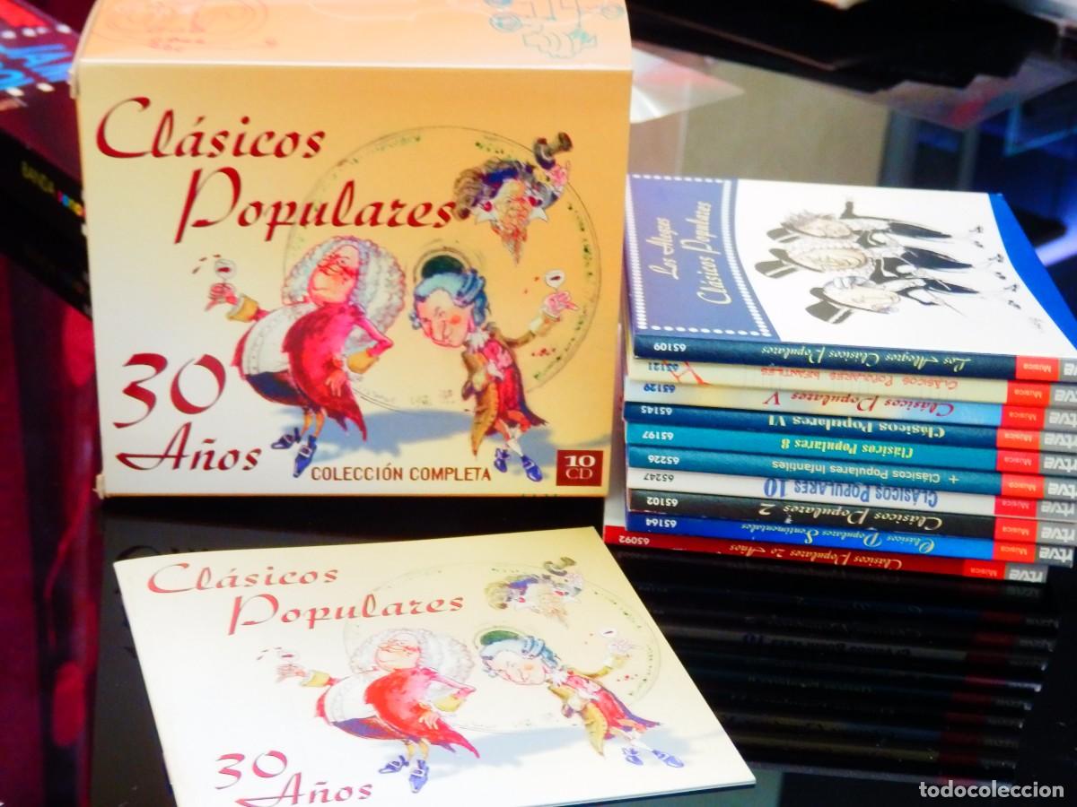 CDs de m&uacute;sica: Cl&aacute;sicos Populares 30 A&ntilde;os * 10 CD Digipack * Colecci&oacute;n completa Rtve