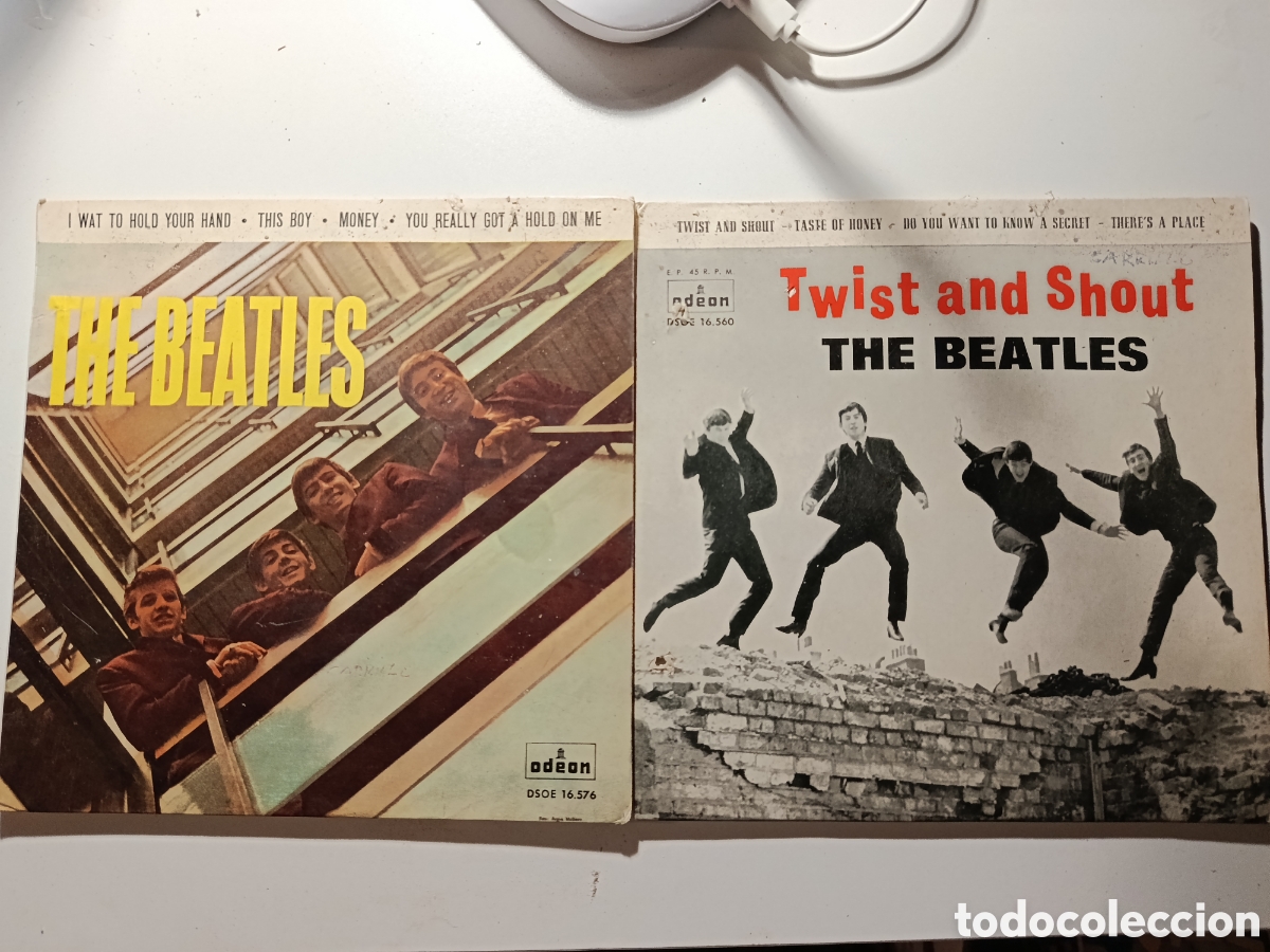 CDs de m&uacute;sica: 2 discos EP originales Odeon &ndash; Twist and Shout / I Want to Hold Your Hand