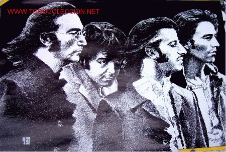 M&uacute;sica de colecci&oacute;n: Poster BEATLES en blanco y negro - Vell i Bell