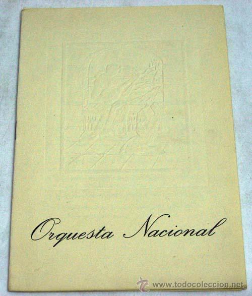 M&uacute;sica de colecci&oacute;n: Programa concierto Orquesta Nacional 1966 Teatro Real Madrid Programa Wagner - Foto 3