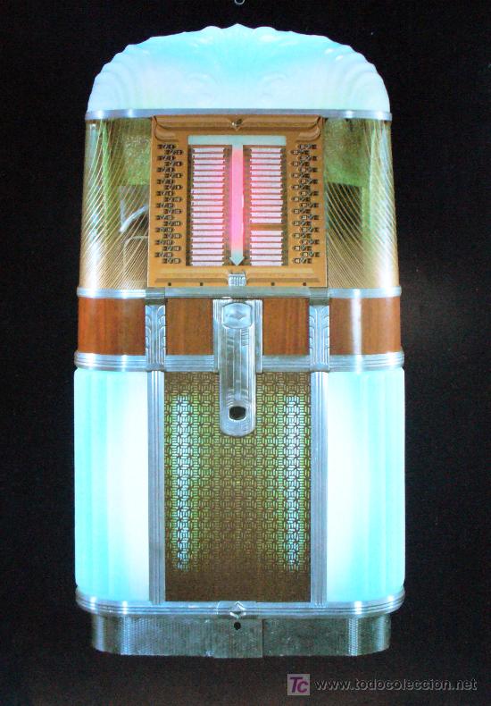 M&uacute;sica de colecci&oacute;n: LAMINA-FOTO DE JUKEBOX ROCKOLA