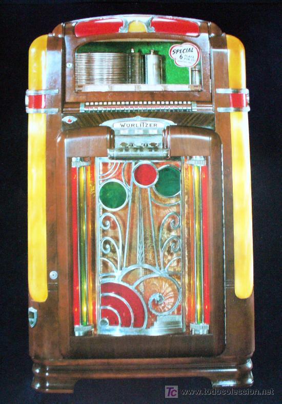 Musica di collezione: LAMINA-FOTO DE JUKEBOX ROCKOLA