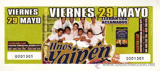 Musica di collezione: ENTRADA CONCIERTO HERMANOS YAIP&Eacute;N