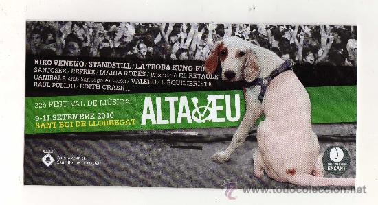 M&uacute;sica de colecci&oacute;n: FOLLETO DESPLEGABLE DEL 22&ordm; FESTIVAL DE M&Uacute;SICA ALTAVEU - 9-11 septiembre 2010 (Sant Boi de Llobregat