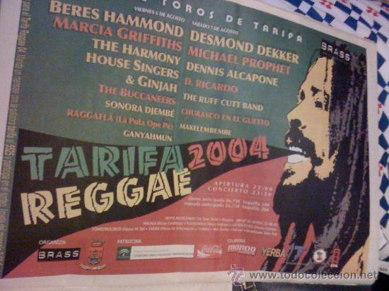 M&uacute;sica de colecci&oacute;n: Cartel del Tarifa Reggae Festival 2004. Tama&ntilde;o A-3.
