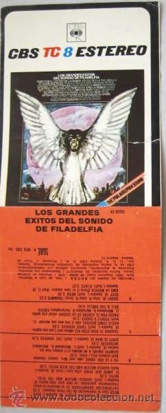 M&uacute;sica de cole&ccedil;&atilde;o: PEGATINA-FOLLETO DE LOS CARTUCHOS TC 8. SONIDO FILADELFIA 1976 . ENVIO GRATIS&iexcl;&iexcl;&iexcl;.