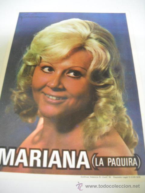 M&uacute;sica de colecci&oacute;n: affiche de Mariana (La Paquira) - Foto 1