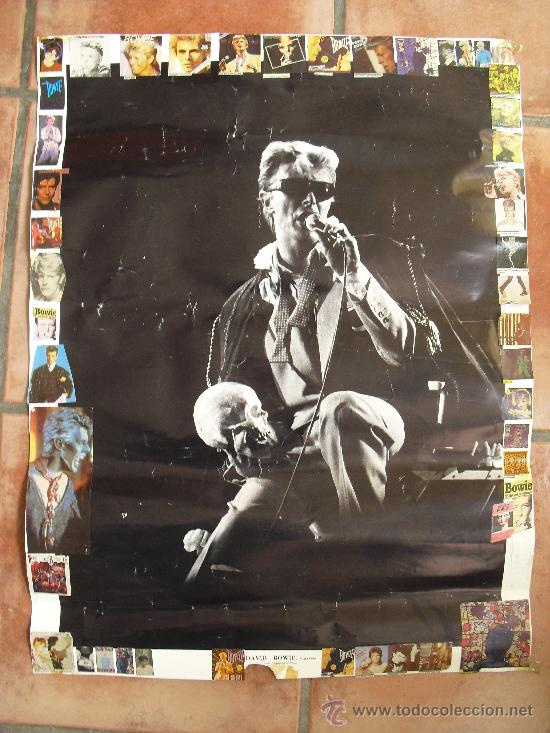 M&uacute;sica de colecci&oacute;n: Poster de David Bowie de 65 x 50 de la gira de 1983.
