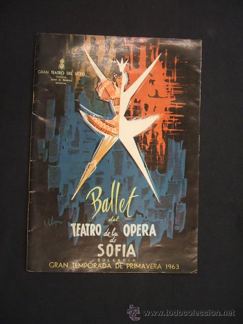 M&uacute;sica de cole&ccedil;&atilde;o: GRAN TEATRO DEL LICEO - BALLET DEL TEATRO DE LA OPERA DE SOFIA - PRIMAVERA 1963 -