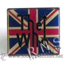M&uacute;sica de colecci&oacute;n: PIN THE WHO - M&Uacute;SICA GRUPO BRIT&Aacute;NICO ROCK A&Ntilde;OS 60 70 80 - BANDERA REINO UNIDO -M&Aacute;S PINS EN VENTA