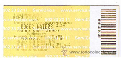 M&uacute;sica de colecci&oacute;n: ROGER WATERS ENTRADA - Foto 1