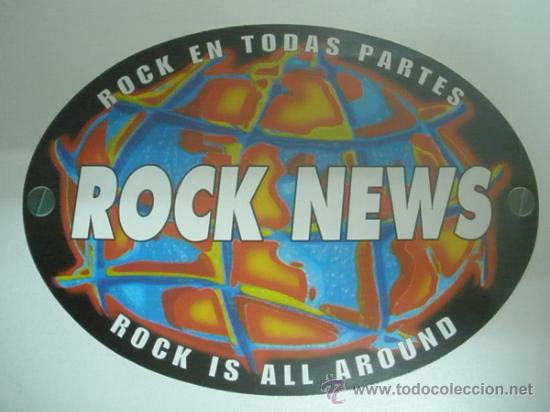 M&uacute;sica de colecci&oacute;n: pegatina rock news - Foto 1