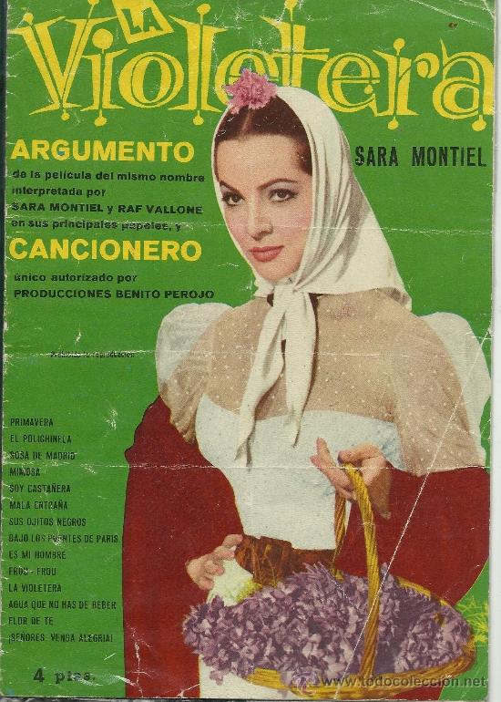 M&uacute;sica de colecci&oacute;n: Cancionero La violetera.Sara Montiel.original