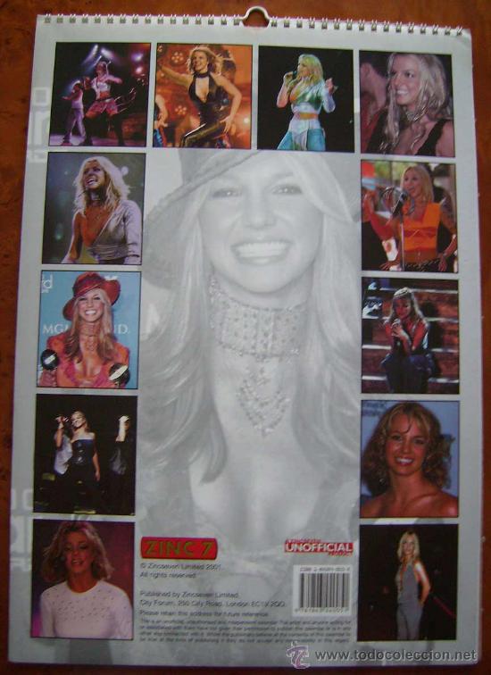 M&uacute;sica de colecci&oacute;n: BRITNEY SPEARS. Calendario 2002. - Foto 2