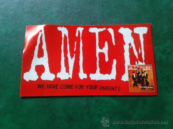 M&uacute;sica de colecci&oacute;n: Adhesivo pegatina grupo musical Amen