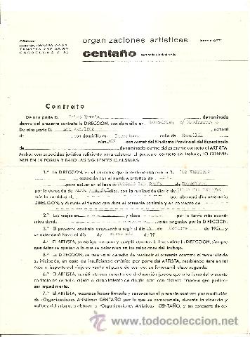 Musica di collezione: LOS VAMPIROS - CONTRATO FIESTAS DE LAS CORTS (BARCELONA) A&Ntilde;O 1967