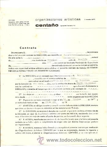 Musica di collezione: LOS DIABLOS - CONTRATO FIESTAS DE LAS CORTS (BARCELONA) A&Ntilde;O 1967