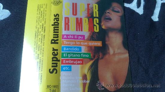 M&uacute;sica de colecci&oacute;n: Caratula sola ... Super rumbas . Rumba 3, Manolo escobar, peret, etc..